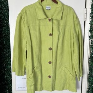 Chico’s Linen Light Blazer Jacket💚